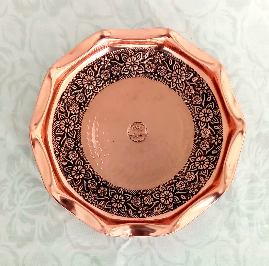 پیش دستی مسی رزگل
