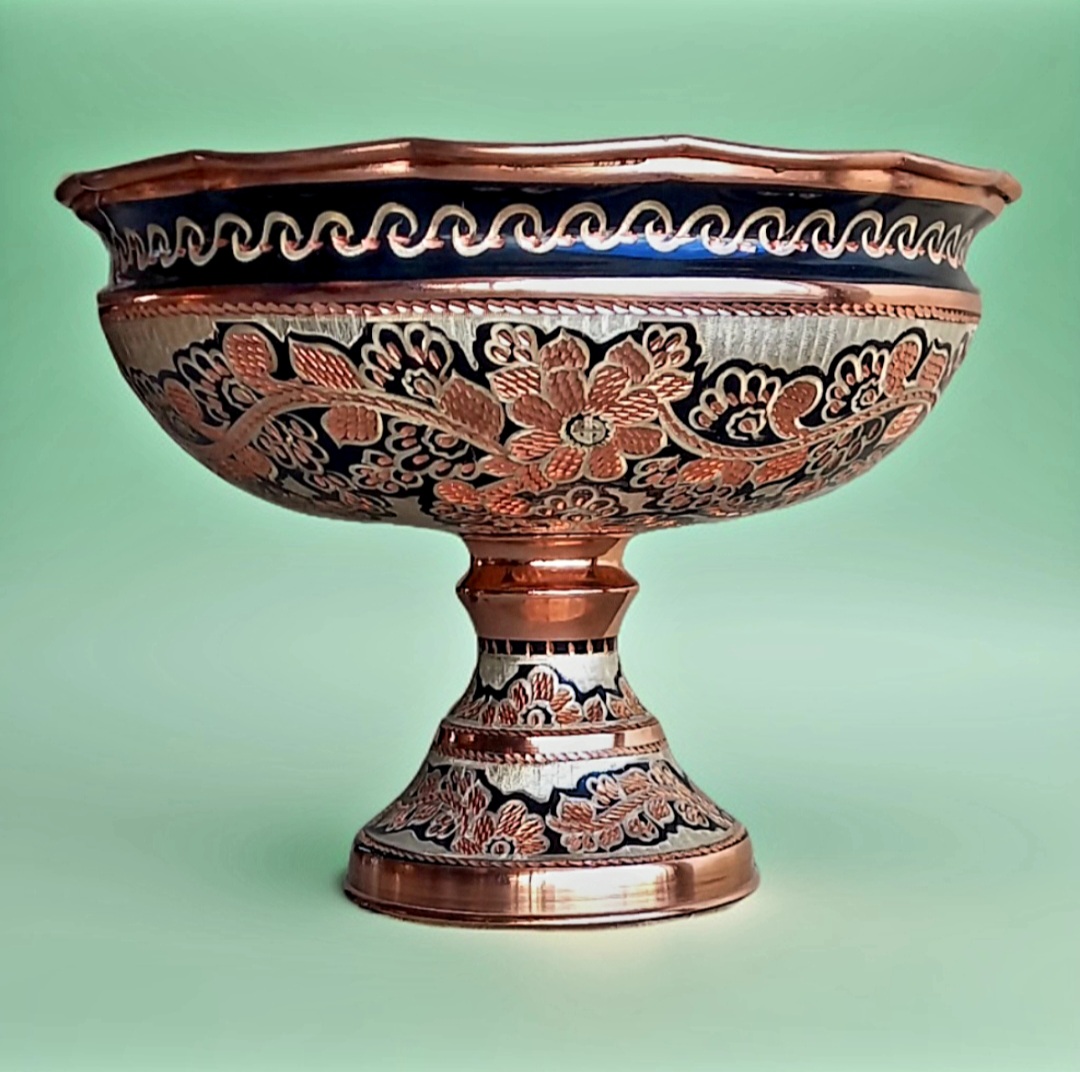 آجیل خوری مسی نقره کوب