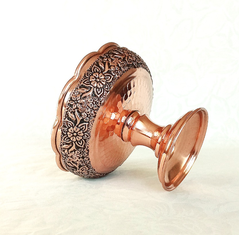 آجیل خوری مسی  تک‌نفره گلبرگ