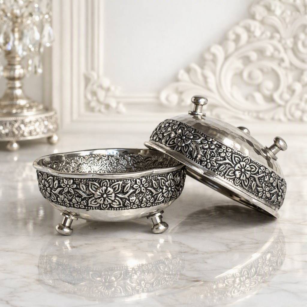 پیاله رزگل ۳پایه برنجی