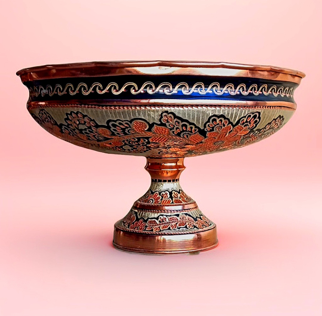 میوه خوری مسی نقره کوب